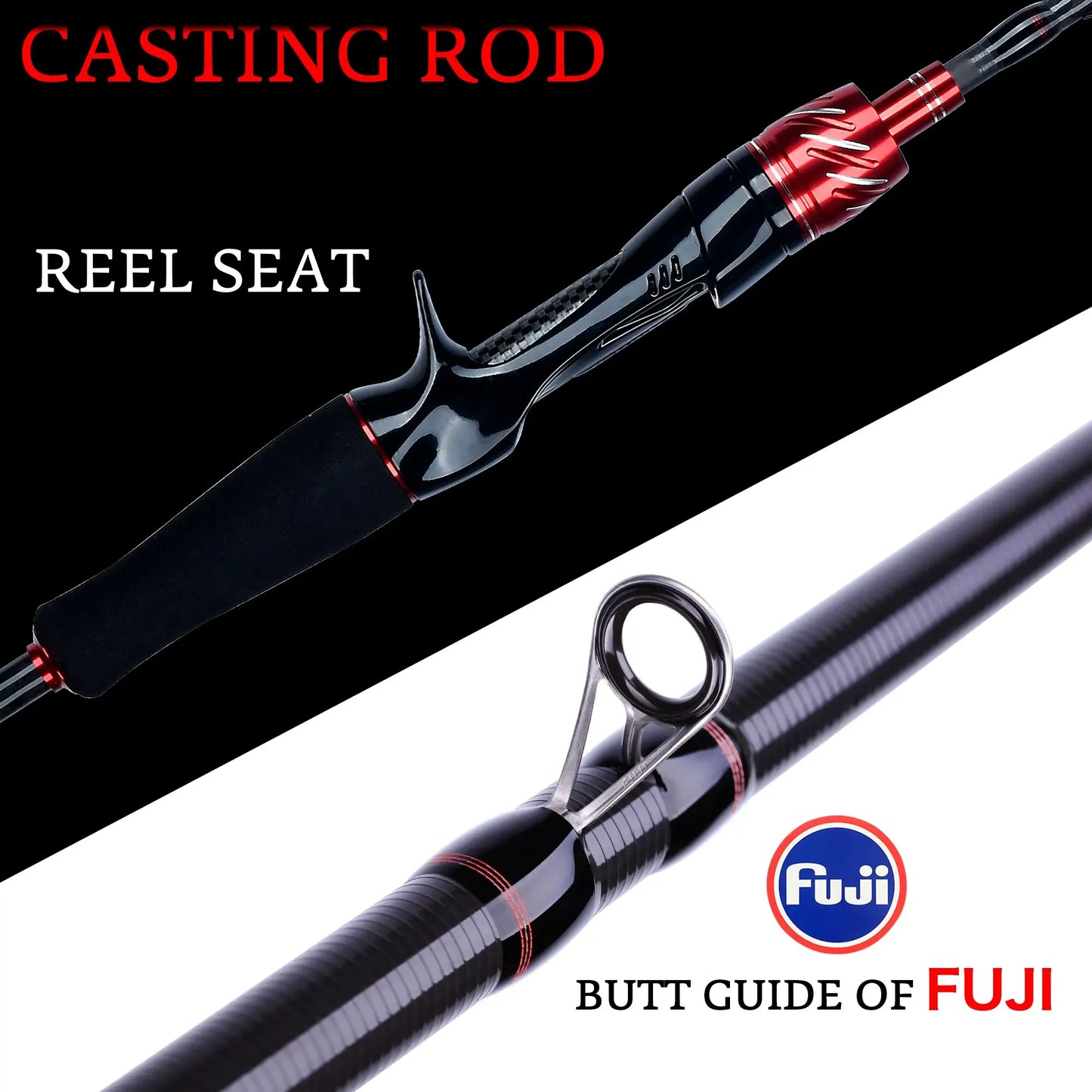 Traveller Carbon Fishing Rod Spinning Casting Fuji Guides – Wahooly Traveller Carbon Fishing Rod – Spinning & Casting, Fuji Guides, 1.8–3.0m