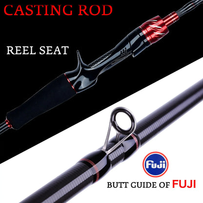 Traveller Carbon Fishing Rod Spinning Casting Fuji Guides – Wahooly Traveller Carbon Fishing Rod – Spinning & Casting, Fuji Guides, 1.8–3.0m