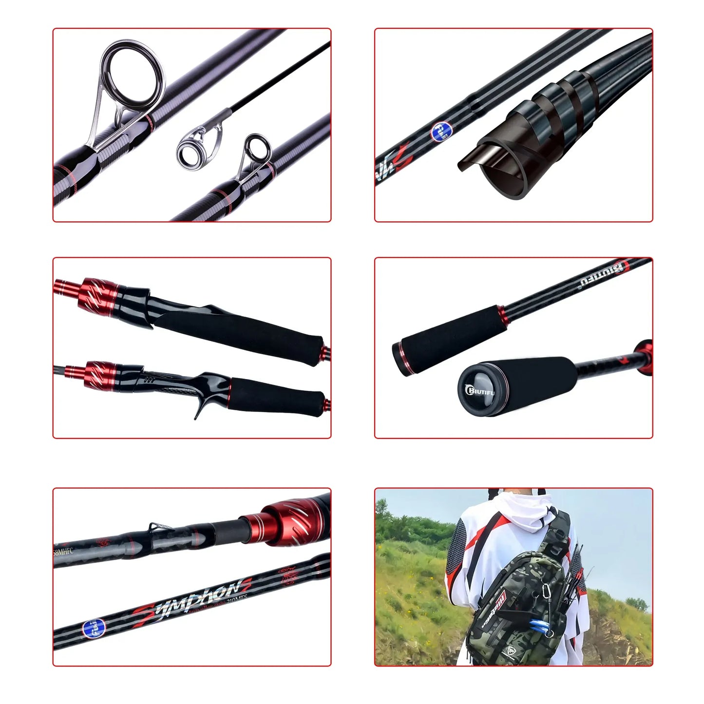 Traveller Carbon Fishing Rod Spinning Casting Fuji Guides – Wahooly Traveller Carbon Fishing Rod – Spinning & Casting, Fuji Guides, 1.8–3.0m