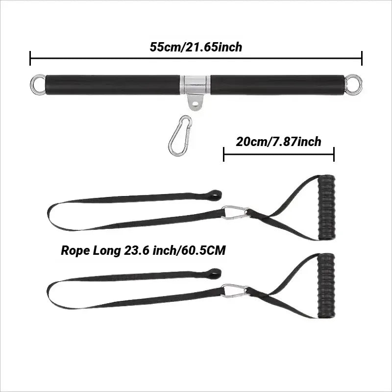 Triceps/Biceps Back Blaster Rope Lat Pull Down Attachment Triceps/Biceps Back Blaster Rope Lat Pull Down Attachment