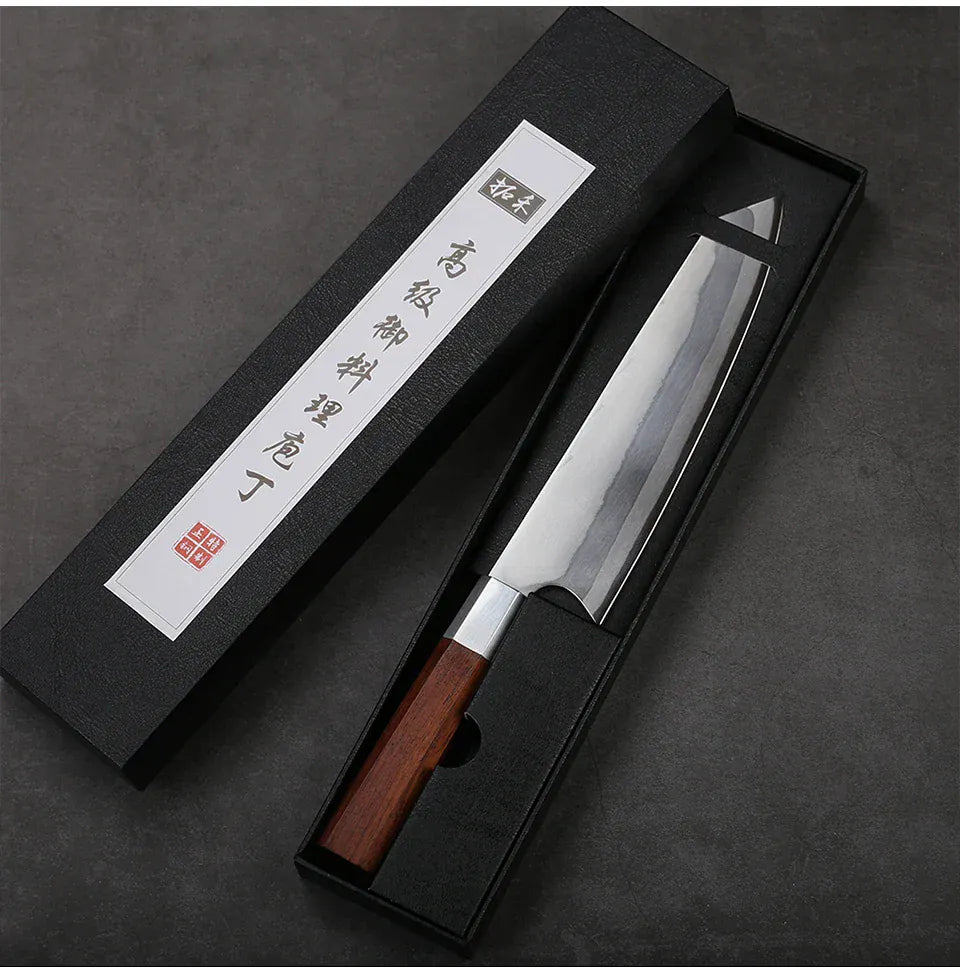 TURWHO 8 Inch Japanese Chef Knife 7-Layer 440C Damascus Steel Kitchen Knives Hand Forged Kiritsuke Knives Octagonal Handle TURWHO 8 Inch Japanese Chef Knife 7-Layer 440C Damascus Steel Kitchen Knives Hand Forged Kiritsuke Knives Octagonal Handle