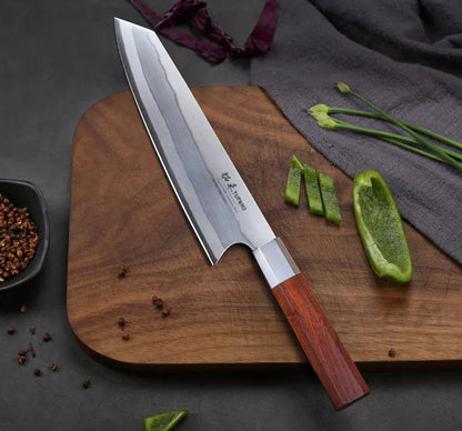 TURWHO 8 Inch Japanese Chef Knife 7-Layer 440C Damascus Steel Kitchen Knives Hand Forged Kiritsuke Knives Octagonal Handle TURWHO 8 Inch Japanese Chef Knife 7-Layer 440C Damascus Steel Kitchen Knives Hand Forged Kiritsuke Knives Octagonal Handle