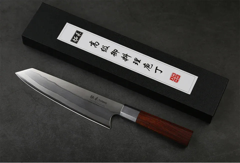 TURWHO 8 Inch Japanese Chef Knife 7-Layer 440C Damascus Steel Kitchen Knives Hand Forged Kiritsuke Knives Octagonal Handle TURWHO 8 Inch Japanese Chef Knife 7-Layer 440C Damascus Steel Kitchen Knives Hand Forged Kiritsuke Knives Octagonal Handle