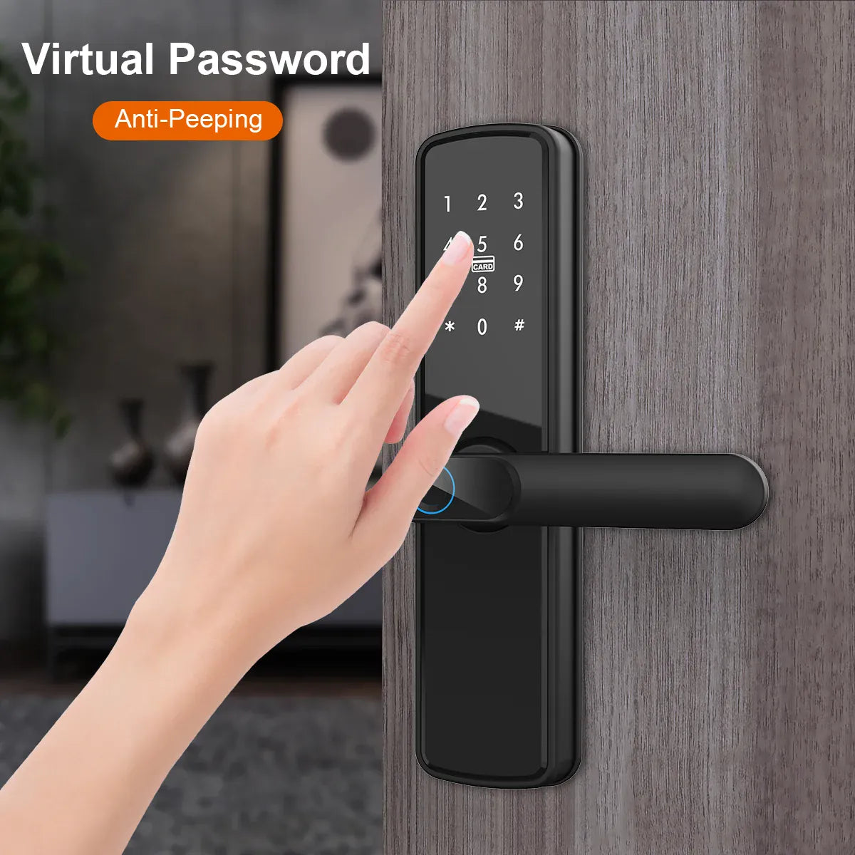 TUYA Fingerprint Door Lock WIFI Keyless Smart  Electronic Lock NFC Keypad APP Password KEY Reversible Handle For Home office TUYA Fingerprint Door Lock WIFI Keyless Smart  Electronic Lock NFC Keypad APP Password KEY Reversible Handle For Home office