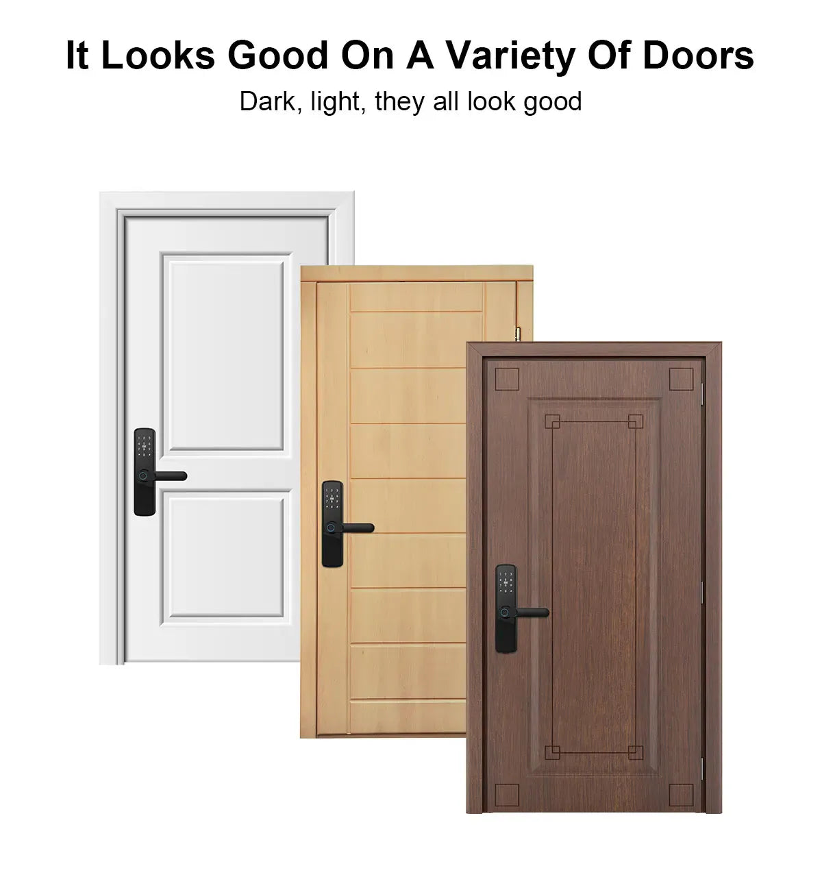 TUYA Fingerprint Door Lock WIFI Keyless Smart  Electronic Lock NFC Keypad APP Password KEY Reversible Handle For Home office TUYA Fingerprint Door Lock WIFI Keyless Smart  Electronic Lock NFC Keypad APP Password KEY Reversible Handle For Home office