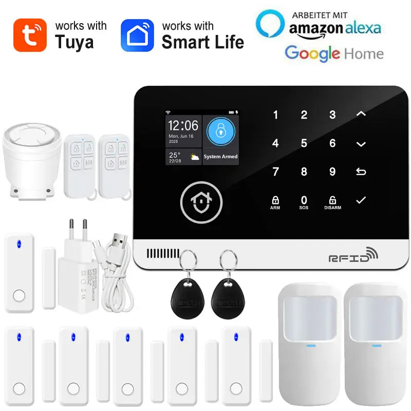 Tuya Smart WiFi GSM Home Security Alarm System Tuya Smart WiFi GSM Home Security Alarm System