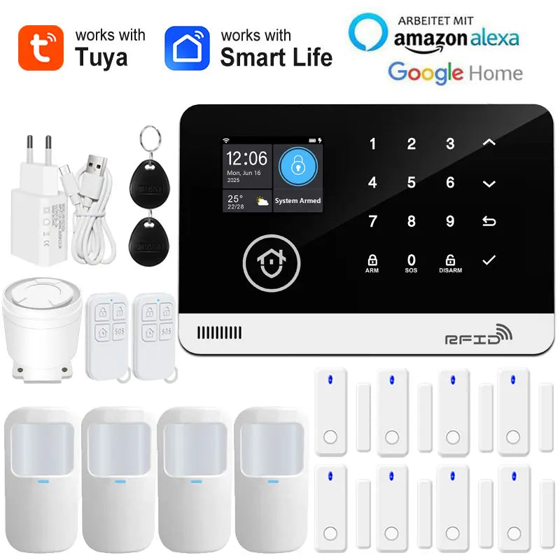Tuya Smart WiFi GSM Home Security Alarm System Tuya Smart WiFi GSM Home Security Alarm System