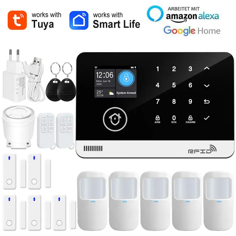 Tuya Smart WiFi GSM Home Security Alarm System Tuya Smart WiFi GSM Home Security Alarm System
