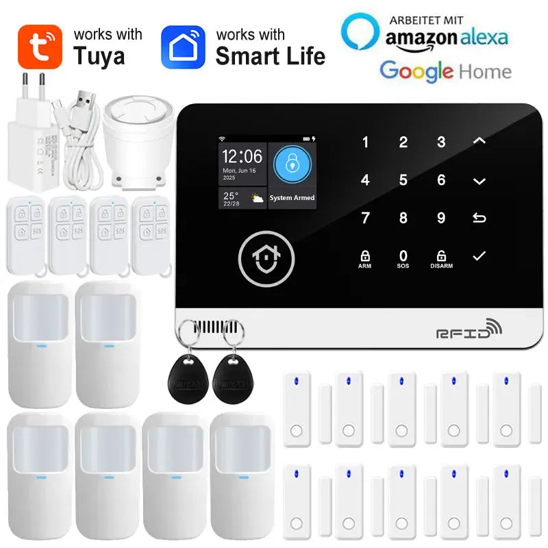 Tuya Smart WiFi GSM Home Security Alarm System Tuya Smart WiFi GSM Home Security Alarm System