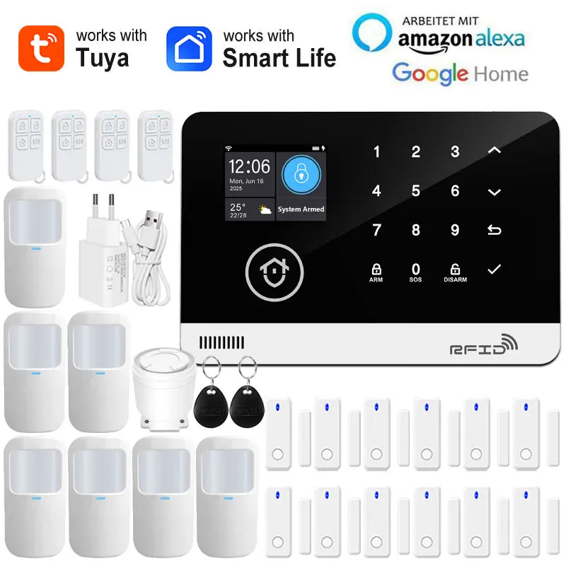 Tuya Smart WiFi GSM Home Security Alarm System Tuya Smart WiFi GSM Home Security Alarm System