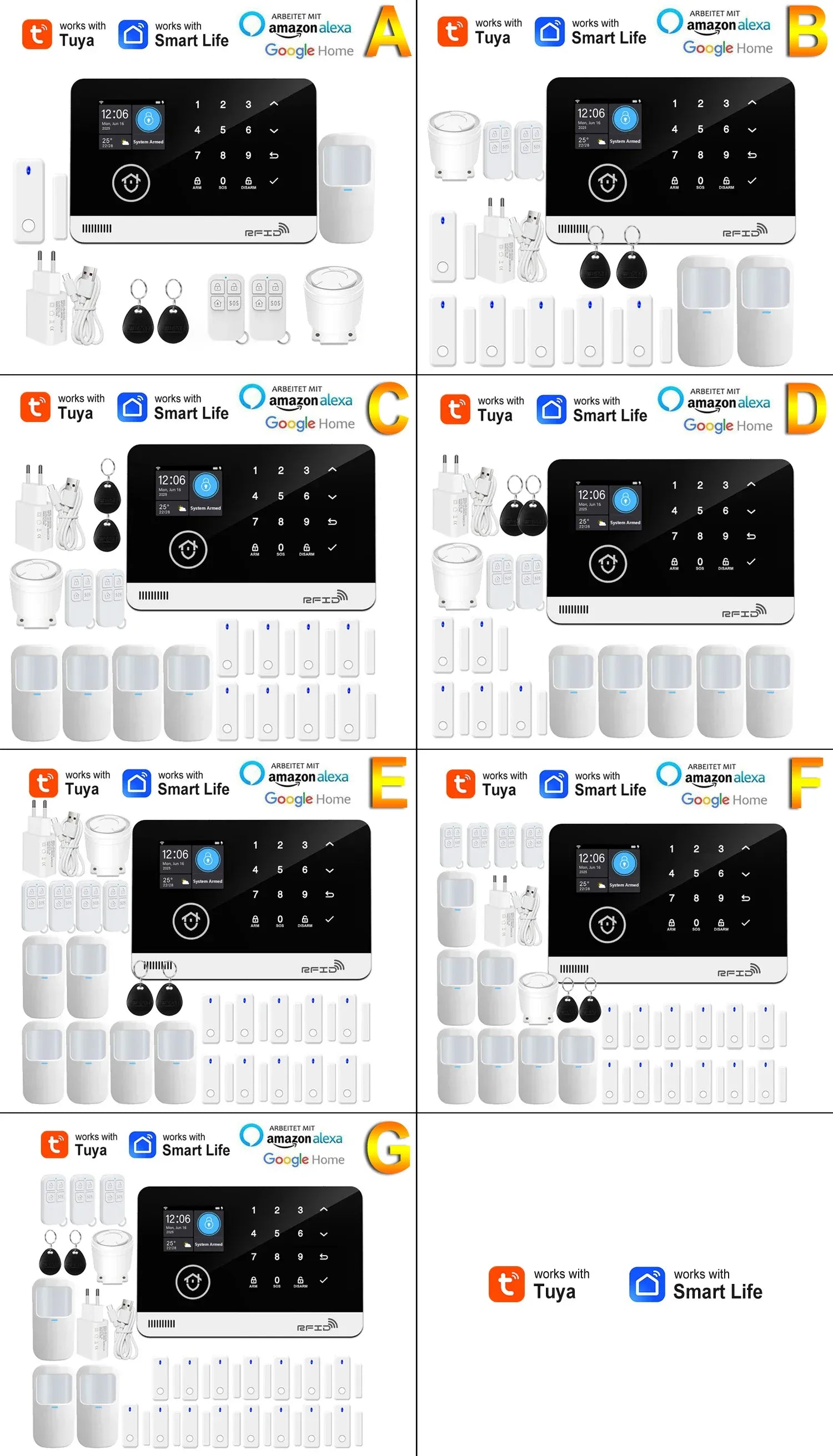 Tuya Smart WiFi GSM Home Security Alarm System Tuya Smart WiFi GSM Home Security Alarm System