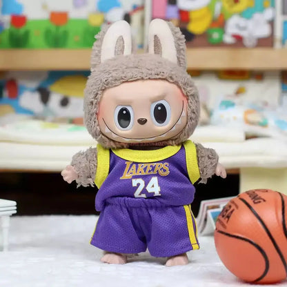 Two-Piece Suit 17cm First Second Generation Labubu Basketball Clothes Cute Doll Decoration Handmade Clothes Two-Piece Suit 17cm First Second Generation Labubu Basketball Clothes Cute Doll Decoration Handmade Clothes