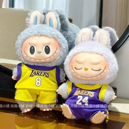 Two-Piece Suit 17cm First Second Generation Labubu Basketball Clothes Cute Doll Decoration Handmade Clothes Two-Piece Suit 17cm First Second Generation Labubu Basketball Clothes Cute Doll Decoration Handmade Clothes