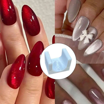 U-Shaped Nail Art Tool Cat Eye Gel Polish Enhancer for French Manicure, Automatic Full-Field Glow Effect DIY Stand U-Shaped Nail Art Tool Cat Eye Gel Polish Enhancer for French Manicure, Automatic Full-Field Glow Effect DIY Stand