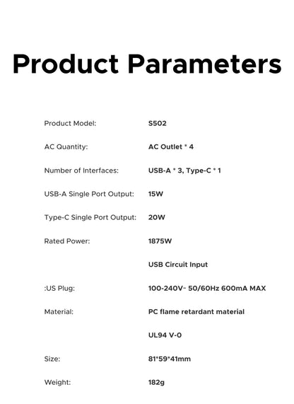 UGREEN Outlet Extender 20W Power Strip 4 AC Outlets 3 USB-A 1 USB-C Wall Charger for Home Office Travel 1875W 15A 125V UGREEN Outlet Extender 20W Power Strip 4 AC Outlets 3 USB-A 1 USB-C Wall Charger for Home Office Travel 1875W 15A 125V