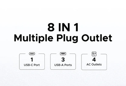 UGREEN Outlet Extender 20W Power Strip 4 AC Outlets 3 USB-A 1 USB-C Wall Charger for Home Office Travel 1875W 15A 125V UGREEN Outlet Extender 20W Power Strip 4 AC Outlets 3 USB-A 1 USB-C Wall Charger for Home Office Travel 1875W 15A 125V