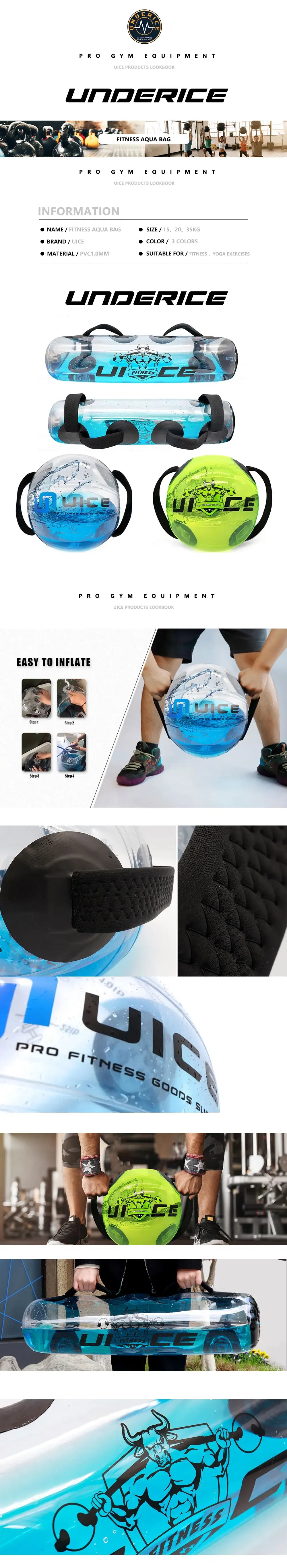 UICE Aqua Ball Bag Bodybuilding Fitness Aqua Ball Gym Accessories Water Power Bag Weightlifting Sport Heavy Duty Power Bag UICE Aqua Ball Bag Bodybuilding Fitness Aqua Ball Gym Accessories Water Power Bag Weightlifting Sport Heavy Duty Power Bag