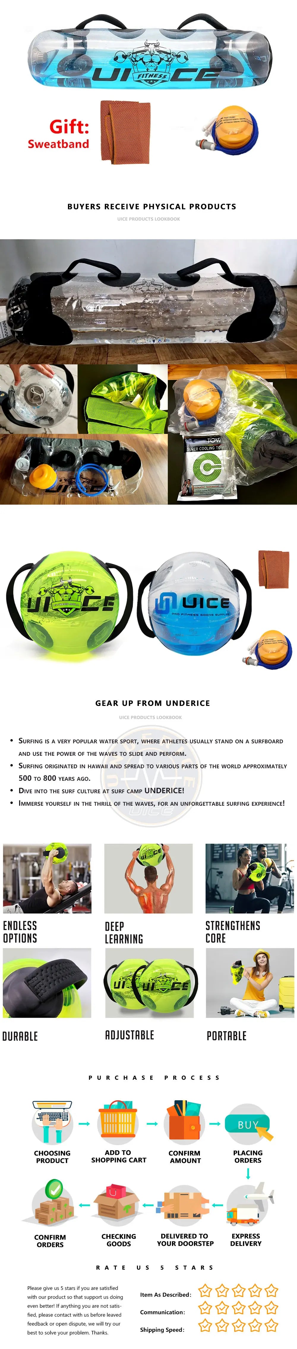 UICE Aqua Ball Bag Bodybuilding Fitness Aqua Ball Gym Accessories Water Power Bag Weightlifting Sport Heavy Duty Power Bag UICE Aqua Ball Bag Bodybuilding Fitness Aqua Ball Gym Accessories Water Power Bag Weightlifting Sport Heavy Duty Power Bag
