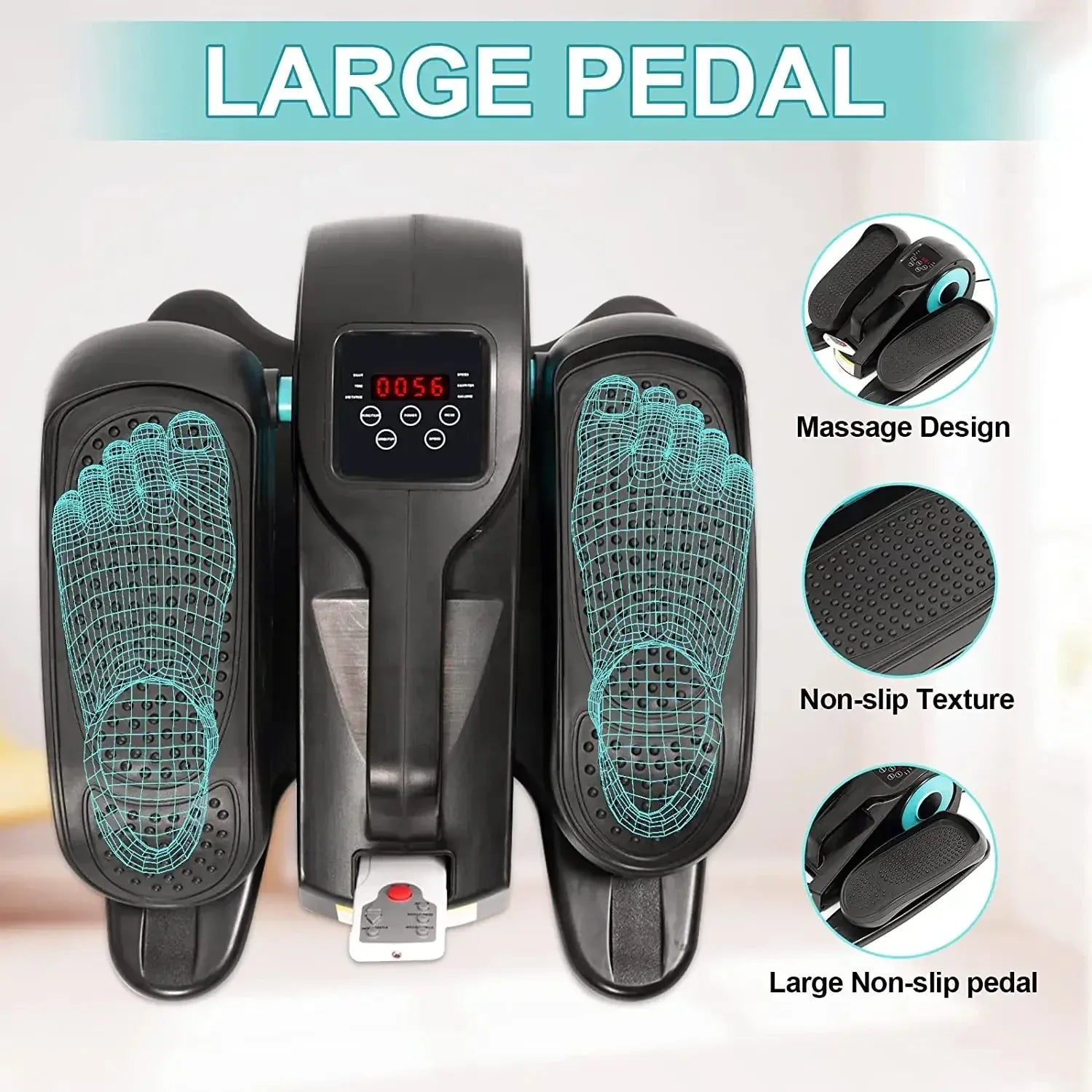Under Desk Elliptical, Electric Seated Pedal Exerciser Under Desk Elliptical, Electric Seated Pedal Exerciser