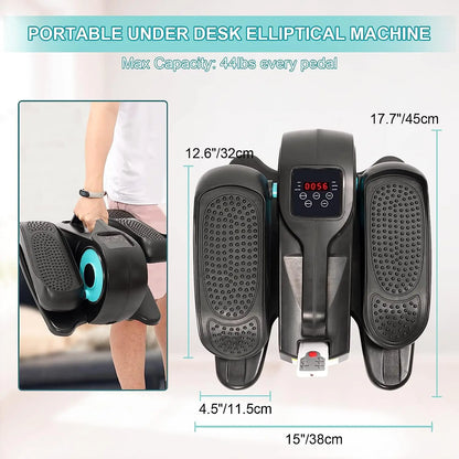 Under Desk Elliptical, Electric Seated Pedal Exerciser Under Desk Elliptical, Electric Seated Pedal Exerciser