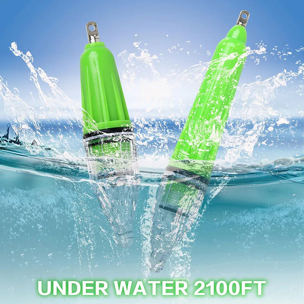 Underwater LED Fishing Light Deep Drop Waterproof Flicker – Wahooly Underwater LED Fishing Light – Deep Drop Waterproof Flicker Lure Lamp
