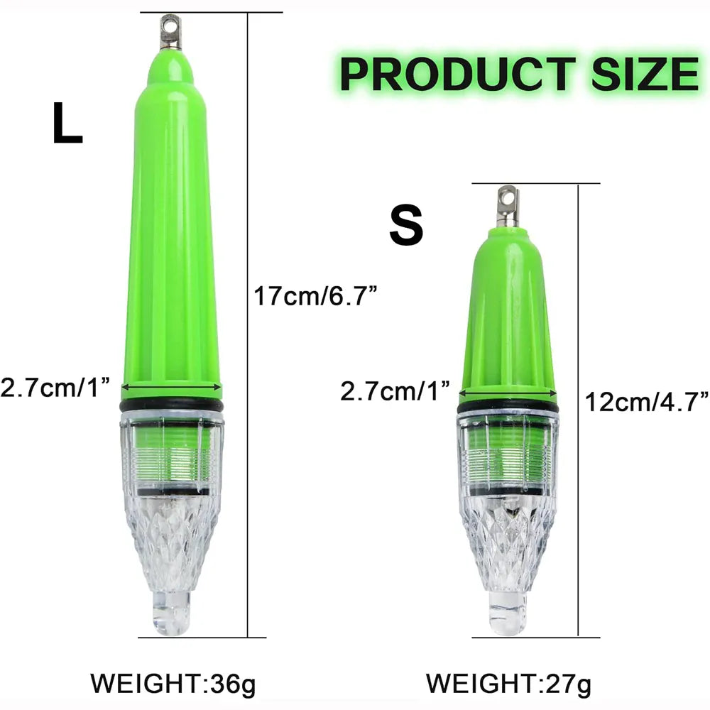Underwater LED Fishing Light Deep Drop Waterproof Flicker – Wahooly Underwater LED Fishing Light – Deep Drop Waterproof Flicker Lure Lamp