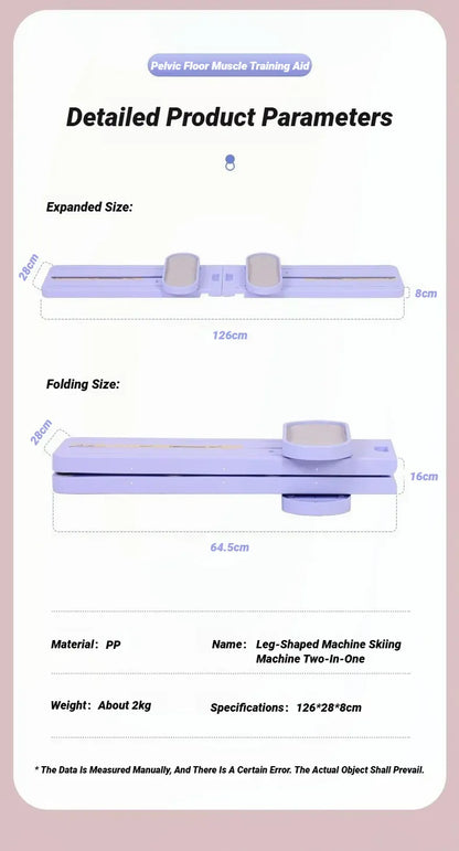 Unisex Leg Fitness Equipment For Thigh Exercises, Foldable Ski Machine Suitable For Various Scenarios. Unisex Leg Fitness Equipment For Thigh Exercises, Foldable Ski Machine Suitable For Various Scenarios.