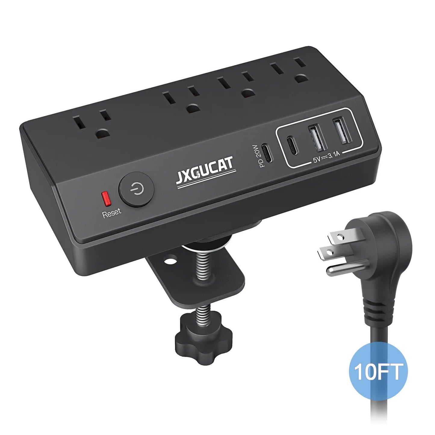 US clip receptacle 1625W, USB C Desk Clip Power Strip, PD 20W Fast Charging Power Station, Detachable Desk Clip Mountable Power US clip receptacle 1625W, USB C Desk Clip Power Strip, PD 20W Fast Charging Power Station, Detachable Desk Clip Mountable Power