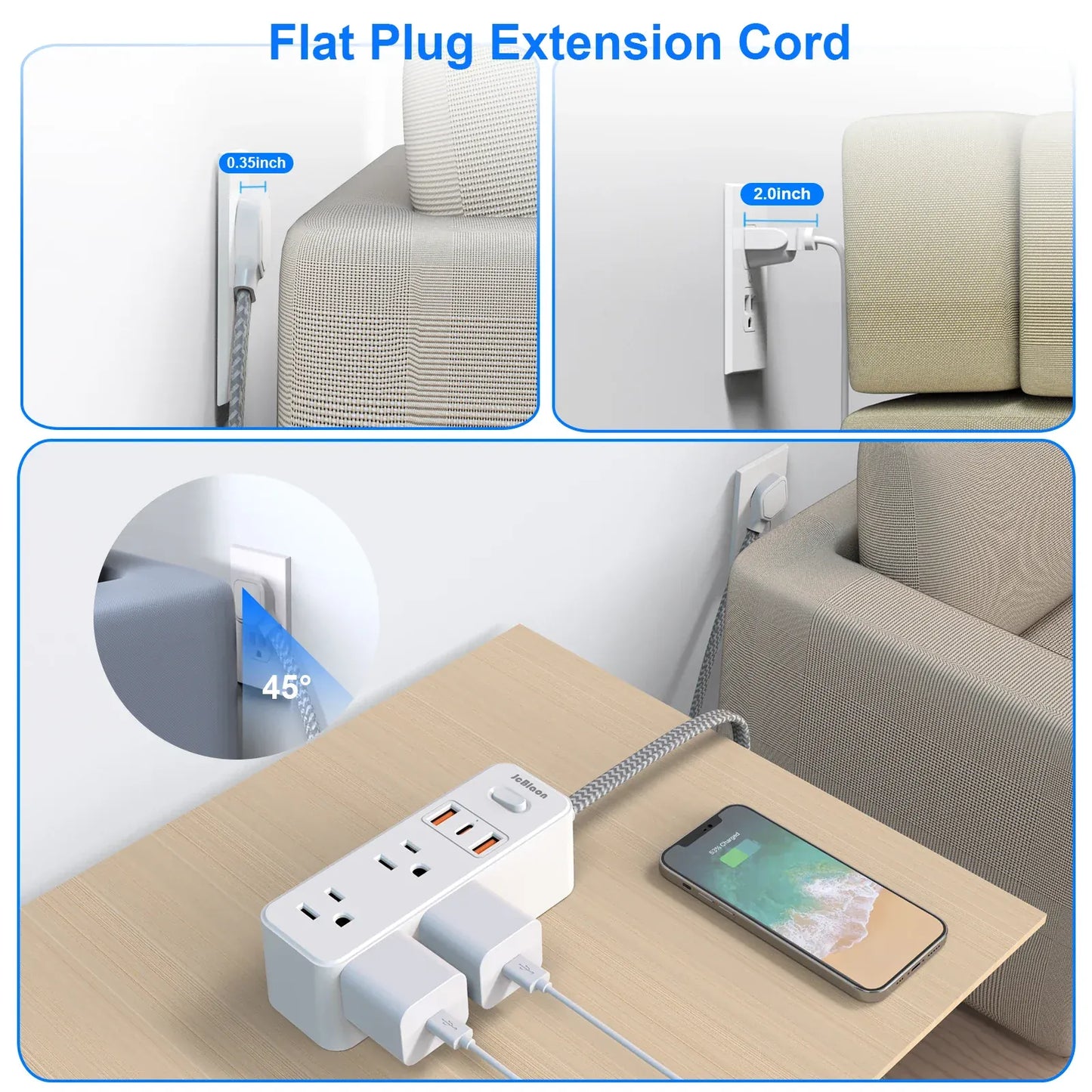 US Plug Multitap Power Strip US Plug Multitap Power Strip