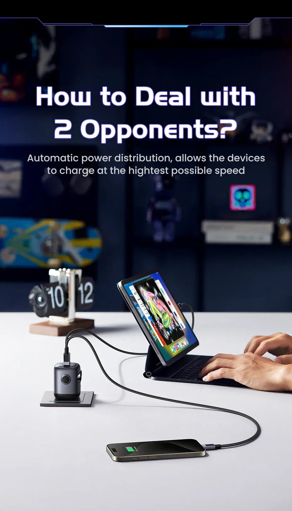 【US Plug】UGREEN 65W 30W GaN Charger Robot Design QC4.0 3.0 PPS for iPhone 17 16 15 Pro Macbook Laptops Tablet PD3.0 Fast Charg 【US Plug】UGREEN 65W 30W GaN Charger Robot Design QC4.0 3.0 PPS for iPhone 17 16 15 Pro Macbook Laptops Tablet PD3.0 Fast Charg