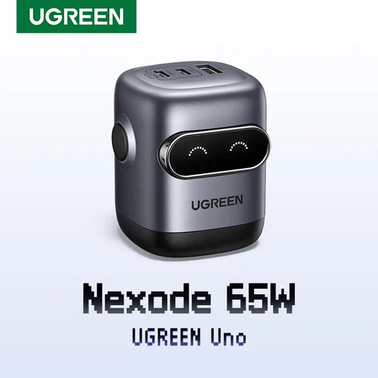 【US Plug】UGREEN 65W 30W GaN Charger Robot Design QC4.0 3.0 PPS for iPhone 17 16 15 Pro Macbook Laptops Tablet PD3.0 Fast Charg 【US Plug】UGREEN 65W 30W GaN Charger Robot Design QC4.0 3.0 PPS for iPhone 17 16 15 Pro Macbook Laptops Tablet PD3.0 Fast Charg