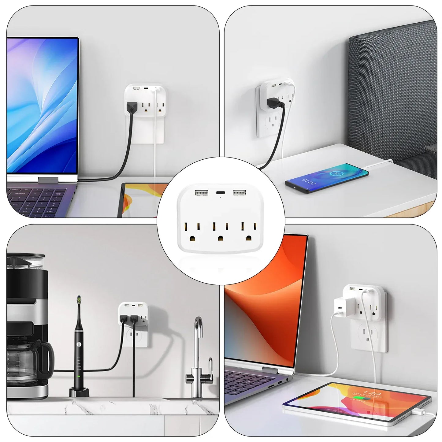 US Portable Power Socket Multiple Plug US Portable Power Socket Multiple Plug