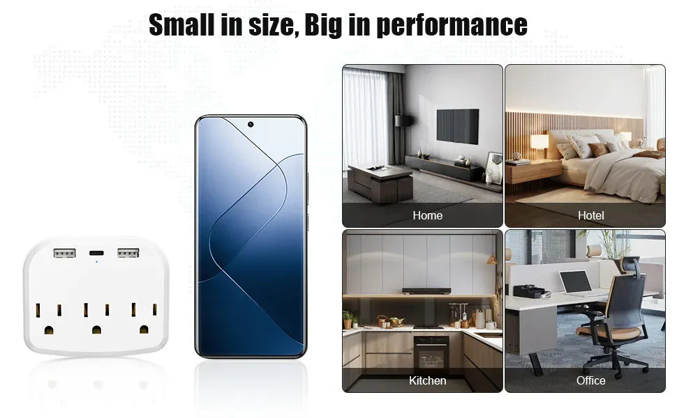 US Portable Power Socket Multiple Plug US Portable Power Socket Multiple Plug