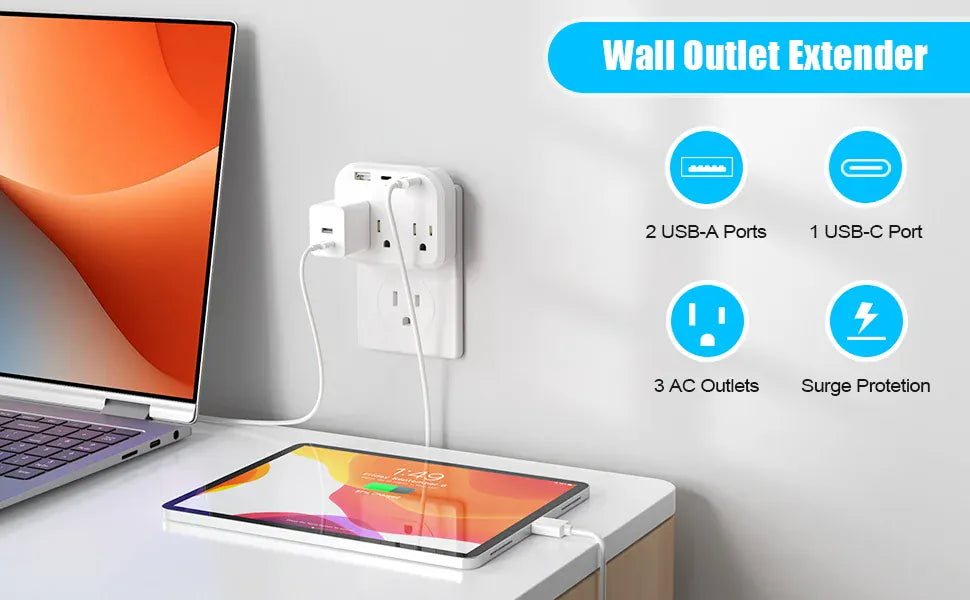 US Portable Power Socket Multiple Plug US Portable Power Socket Multiple Plug