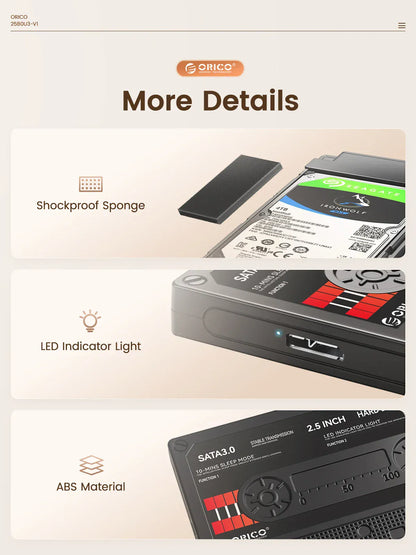 USB 3.0 SATA 5Gbps HDD & SSD Tape Enclosure With DIY Sticker UASP for PC Notebook USB 3.0 SATA 5Gbps HDD & SSD Tape Enclosure With DIY Sticker UASP for PC Notebook