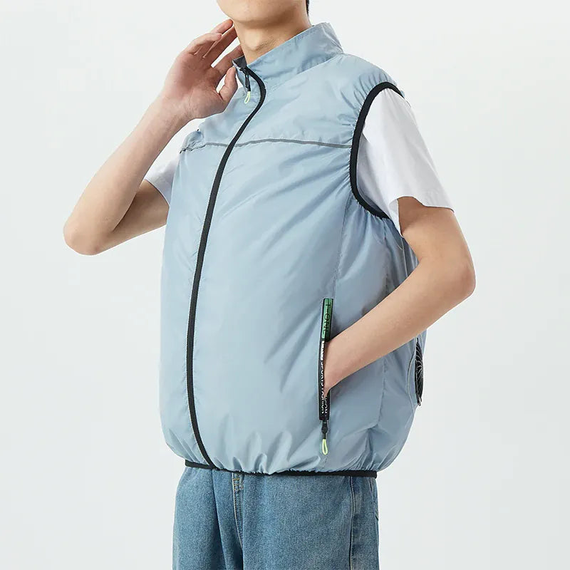 USB Cooling Vest Dual Fan – Unisex Air Conditioning Jacket | Wahooly USB Cooling Vest – Dual Fan Air Conditioning Jacket for Men & Women