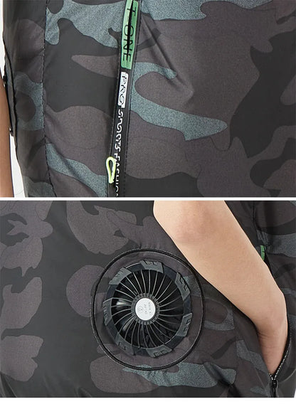 USB Cooling Vest Dual Fan – Unisex Air Conditioning Jacket | Wahooly USB Cooling Vest – Dual Fan Air Conditioning Jacket for Men & Women
