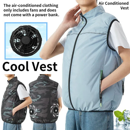USB Cooling Vest Dual Fan – Unisex Air Conditioning Jacket | Wahooly USB Cooling Vest – Dual Fan Air Conditioning Jacket for Men & Women