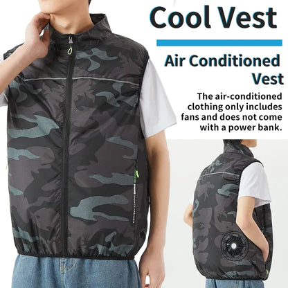 USB Cooling Vest Dual Fan – Unisex Air Conditioning Jacket | Wahooly USB Cooling Vest – Dual Fan Air Conditioning Jacket for Men & Women