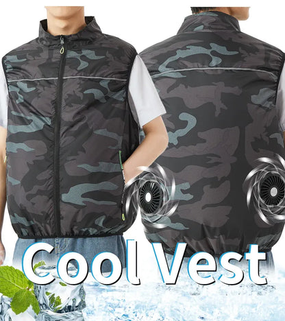 USB Cooling Vest Dual Fan – Unisex Air Conditioning Jacket | Wahooly USB Cooling Vest – Dual Fan Air Conditioning Jacket for Men & Women