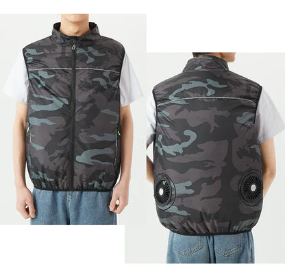 USB Cooling Vest Dual Fan – Unisex Air Conditioning Jacket | Wahooly USB Cooling Vest – Dual Fan Air Conditioning Jacket for Men & Women