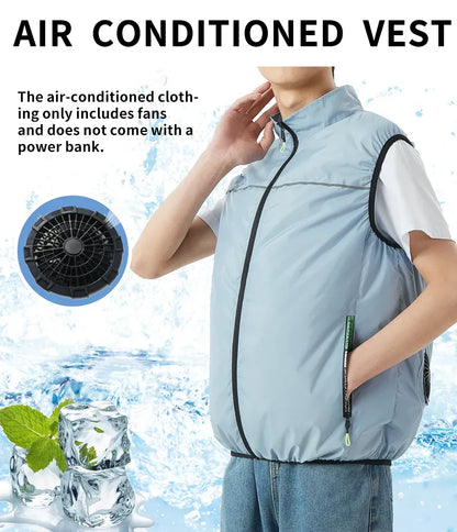 USB Cooling Vest Dual Fan – Unisex Air Conditioning Jacket | Wahooly USB Cooling Vest – Dual Fan Air Conditioning Jacket for Men & Women