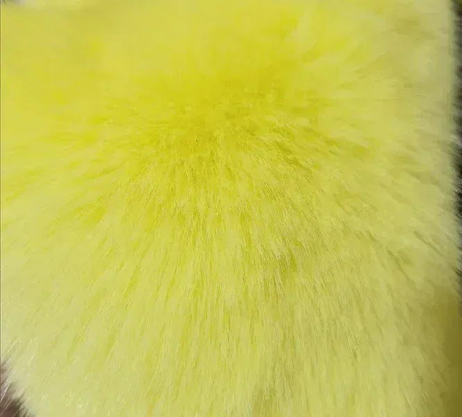 V-Neck Faux Fox Fur Coat - Long Sleeve Winter Jacket | Wahooly V-Neck Faux Fox Fur Coat - Long Sleeve Winter Jacket for Women