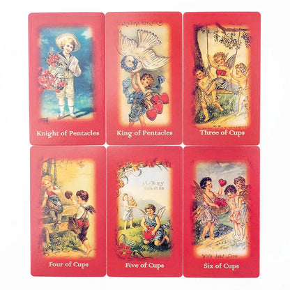 Valentine's Day 79-Card Tarot Deck Magic Arts Love Oracle Cards for Group Games Tabletop Size 10.3*6cm Valentine's Day 79-Card Tarot Deck Magic Arts Love Oracle Cards for Group Games Tabletop Size 10.3*6cm