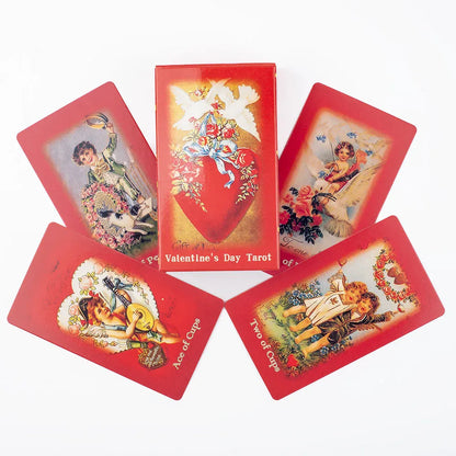 Valentine's Day 79-Card Tarot Deck Magic Arts Love Oracle Cards for Group Games Tabletop Size 10.3*6cm Valentine's Day 79-Card Tarot Deck Magic Arts Love Oracle Cards for Group Games Tabletop Size 10.3*6cm