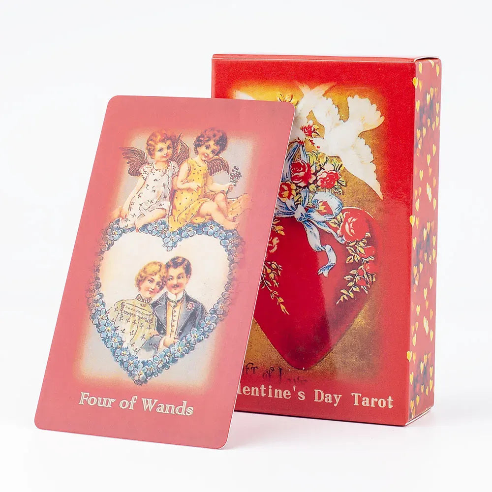 Valentine's Day 79-Card Tarot Deck Magic Arts Love Oracle Cards for Group Games Tabletop Size 10.3*6cm Valentine's Day 79-Card Tarot Deck Magic Arts Love Oracle Cards for Group Games Tabletop Size 10.3*6cm