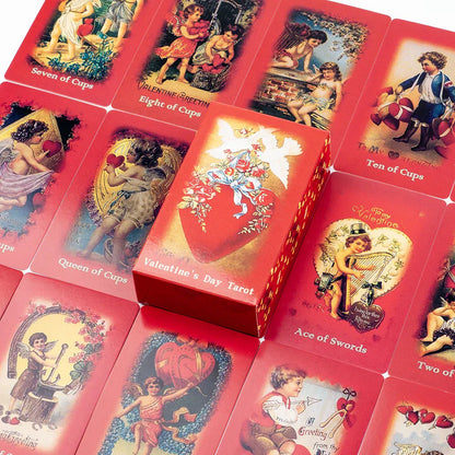 Valentine's Day 79-Card Tarot Deck Magic Arts Love Oracle Cards for Group Games Tabletop Size 10.3*6cm Valentine's Day 79-Card Tarot Deck Magic Arts Love Oracle Cards for Group Games Tabletop Size 10.3*6cm