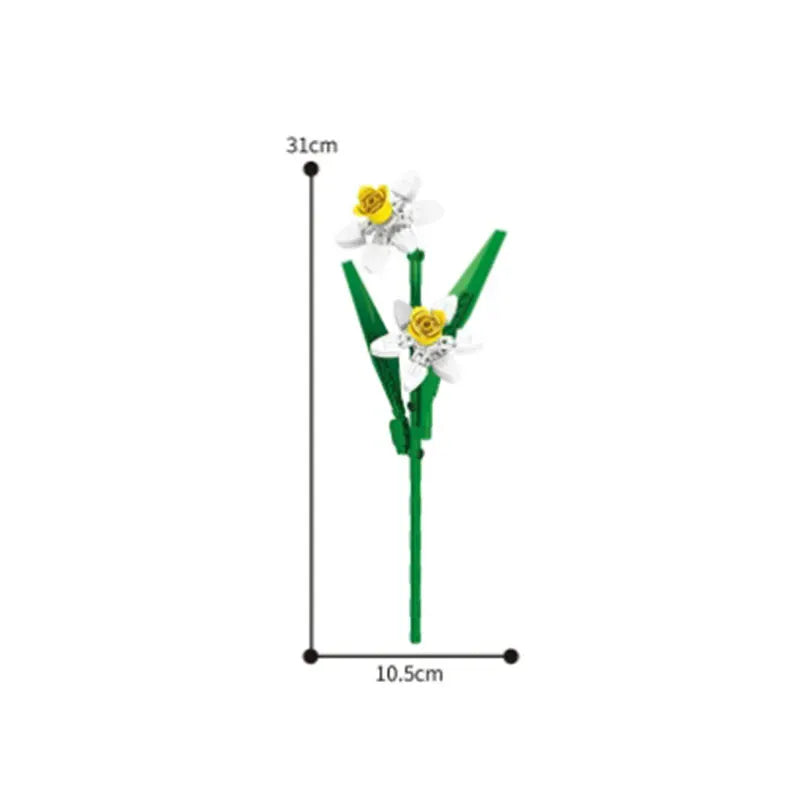 Valentine's Day Immortal Bouquet Creative Desktop Decoration Flowers Building Blocks Puzzle Simulation Toy Girls Gifts #T3 Valentine's Day Immortal Bouquet Creative Desktop Decoration Flowers Building Blocks Puzzle Simulation Toy Girls Gifts #T3