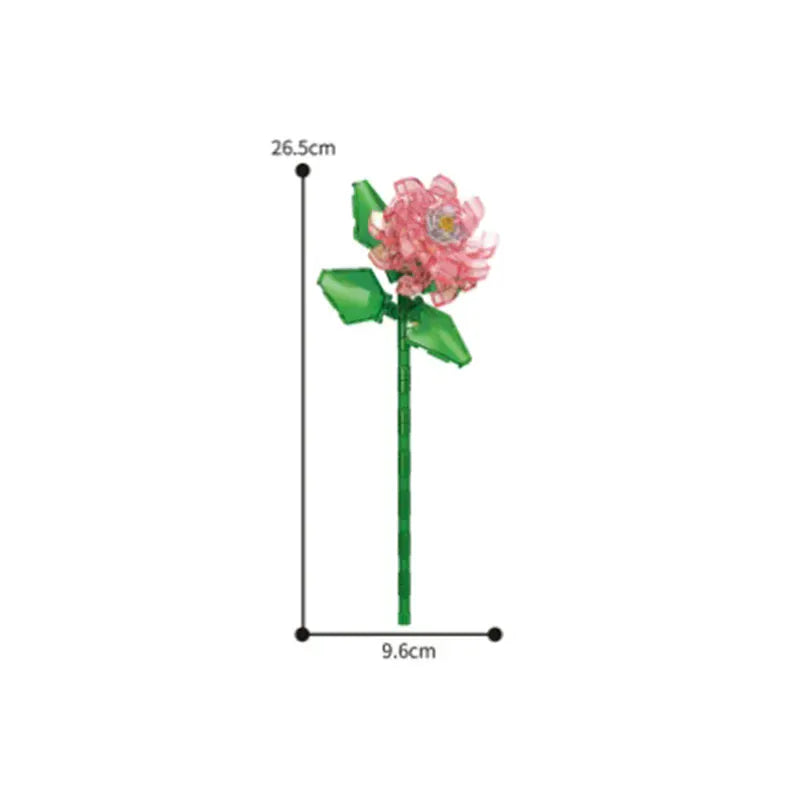 Valentine's Day Immortal Bouquet Creative Desktop Decoration Flowers Building Blocks Puzzle Simulation Toy Girls Gifts #T3 Valentine's Day Immortal Bouquet Creative Desktop Decoration Flowers Building Blocks Puzzle Simulation Toy Girls Gifts #T3
