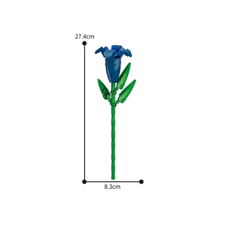 Valentine's Day Immortal Bouquet Creative Desktop Decoration Flowers Building Blocks Puzzle Simulation Toy Girls Gifts #T3 Valentine's Day Immortal Bouquet Creative Desktop Decoration Flowers Building Blocks Puzzle Simulation Toy Girls Gifts #T3